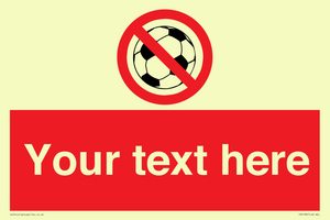 Custom No Ball Games Sign